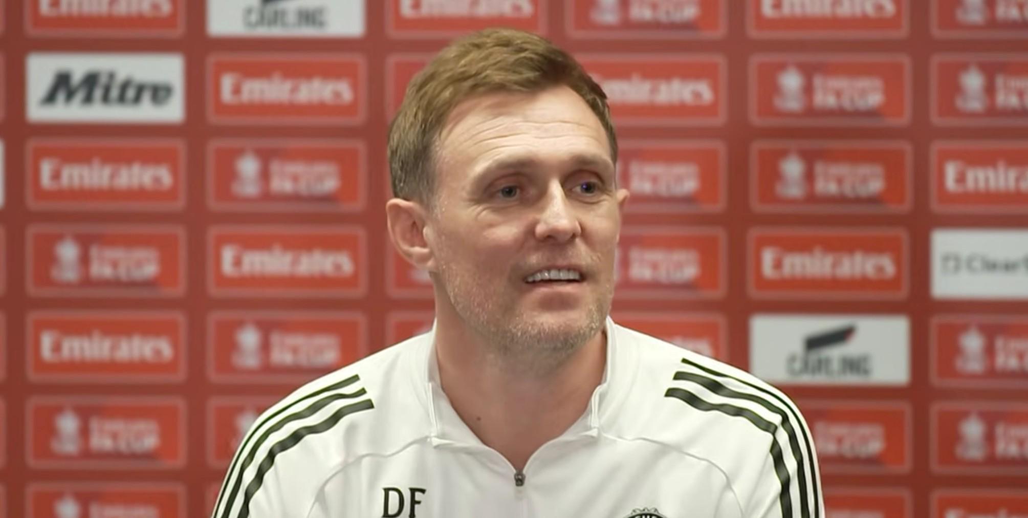 弗莱彻：曼联的青训营人才济济；还没和拉特克利夫爵士交流过